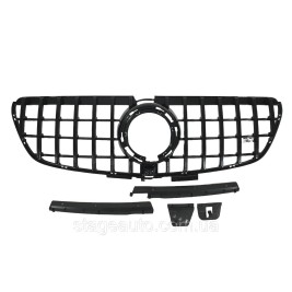 Решетка радиатора на Mercedes V-Class W447 2020-2023 года ( GT Full Black ) Normal