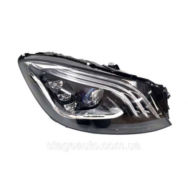 Передние фары на Mercedes S-Class W222 2017-2020 года ( Multibeam Led Тайвань )
