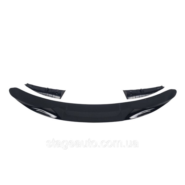Диффузор переднего бампера на BMW X5 F15 2013-2018 год V2 ( Черный глянец )
