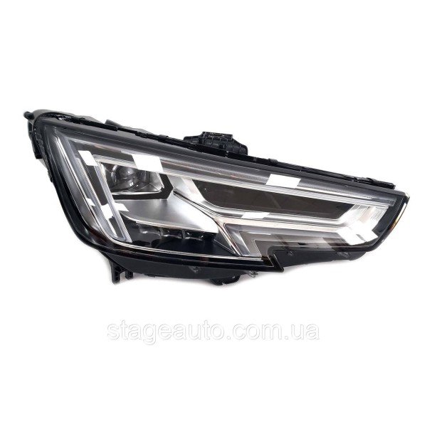 Передние фары LED на Audi A4 B9 2016-2019 года ( без блоков )