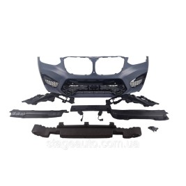 Передний бампер на BMW X3 G01 2018-2022 года ( стиль X3M F97 )