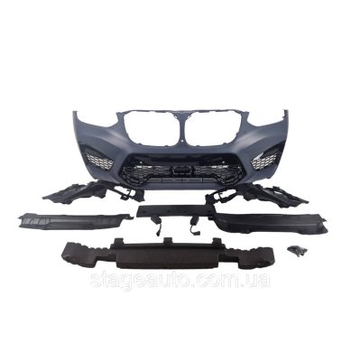 Передній бампер на BMW X3 G01 2018-2022 ( стиль X3M F97)
