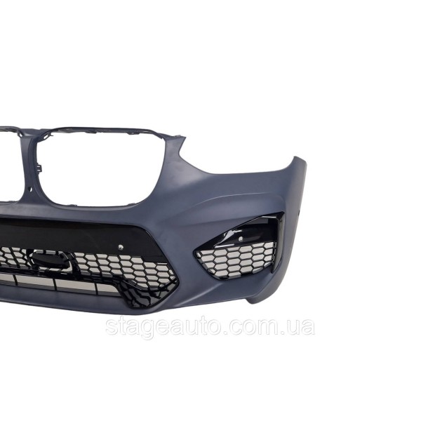 Передний бампер на BMW X3 G01 2018-2022 года ( стиль X3M F97 )