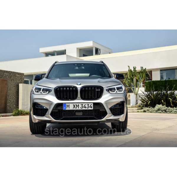 Передний бампер на BMW X3 G01 2018-2022 года ( стиль X3M F97 )