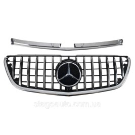 Решетка радиатора на Mercedes Vito W447 2014-2019 год GT Panamericana Chrome Black ( V2 )