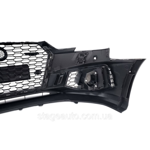 Передній бампер на Audi A4 B9 2015-2019 рік (у стилі RS4 Під радари)