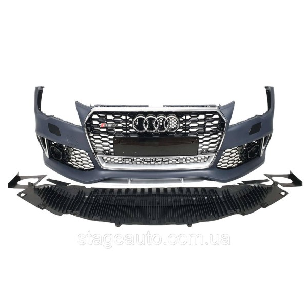 Передний бампер на Audi A7 4G8 2010-2014 год ( В стиле Audi RS7 V1 )