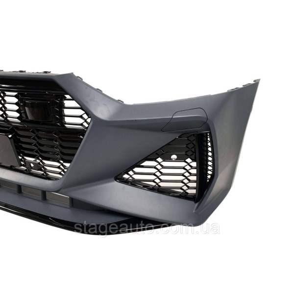 Передний бампер в стиле RS на Audi A7 C8 ( 4K ) 2017-2022 год ( Под дистронник RSU )