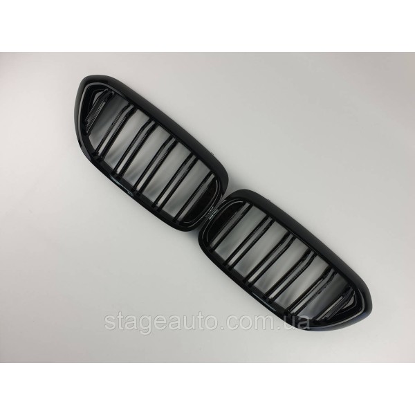 Ноздри на BMW 5 Series G30 / G31 / F90 2017-2020 год Черные Глянцевые ( Двойные M-Look ) Китай