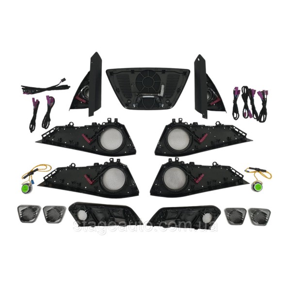 Комплект сеток с подсветкой Bowers & Wilkins на BMW X5 G05 / X7 G07 ( VV WL )