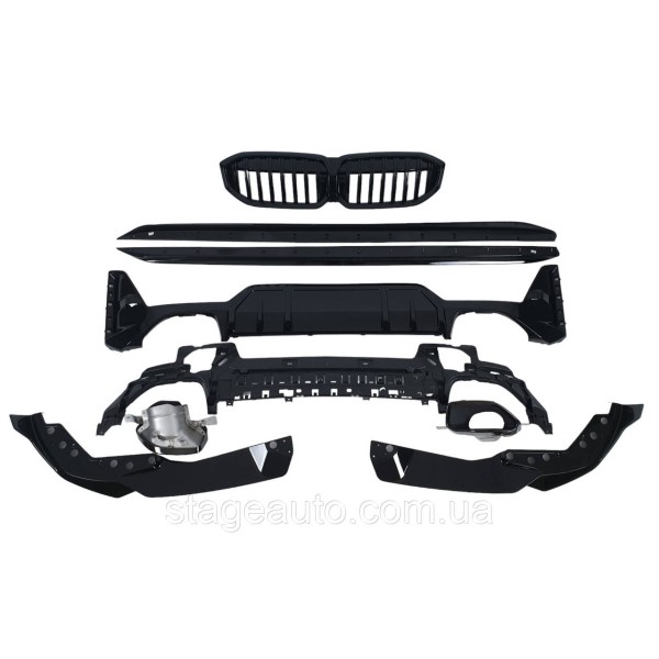 Комплект дооснащения на BMW 3 Series G20 2022-2023 года ( M-Performance Черный глянец ) V2