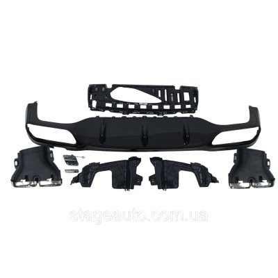 Диффузор с насадками на Mercedes E-Class W213 2016-2020 год ( в стиле E63 AMG )