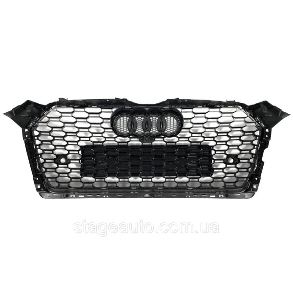 Решетка радиатора на Audi A5 B9 2016-2020 года ( стиль RS5 Silver Black )