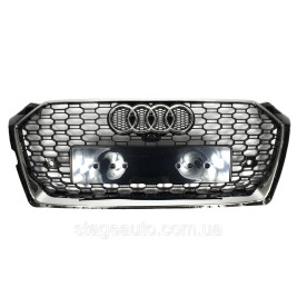 Решетка радиатора на Audi A5 B9 2016-2020 года ( стиль RS5 Chrome Black )