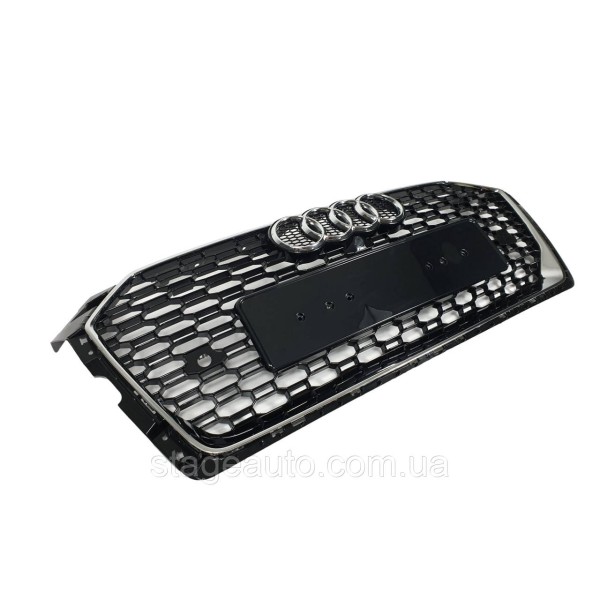 Решетка радиатора на Audi A5 B9 2016-2020 года ( стиль RS5 Chrome Black )