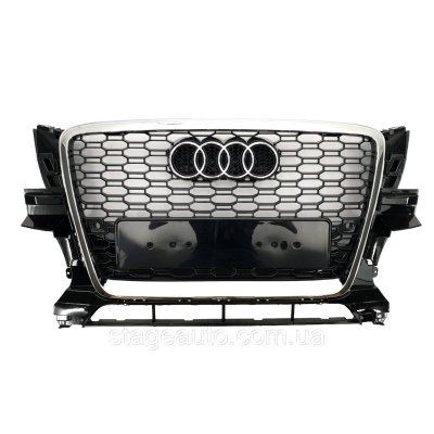 Решітка радіатора на Audi Q5 8R 2008-2012 року ( стиль RSQ5 80A Chrome Black)