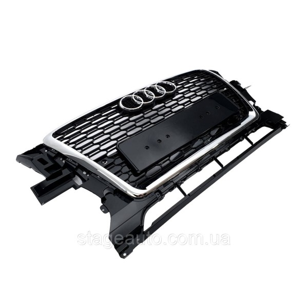 Решітка радіатора на Audi Q5 8R 2008-2012 року ( стиль RSQ5 80A Chrome Black)