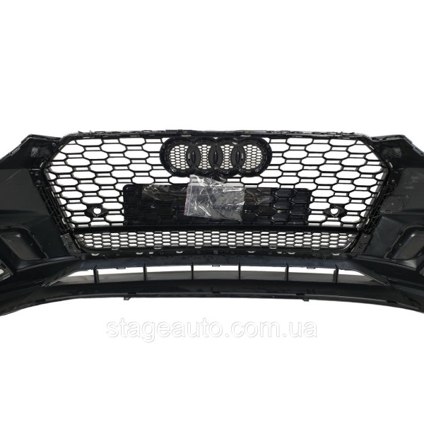 Передний бампер Audi A5 2016-2020 года ( в стиле RS под дистроник ) V4
