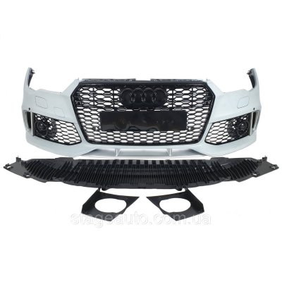 Передній бампер на Audi A7 4G8 2014-2017 року ( стиль RS7)