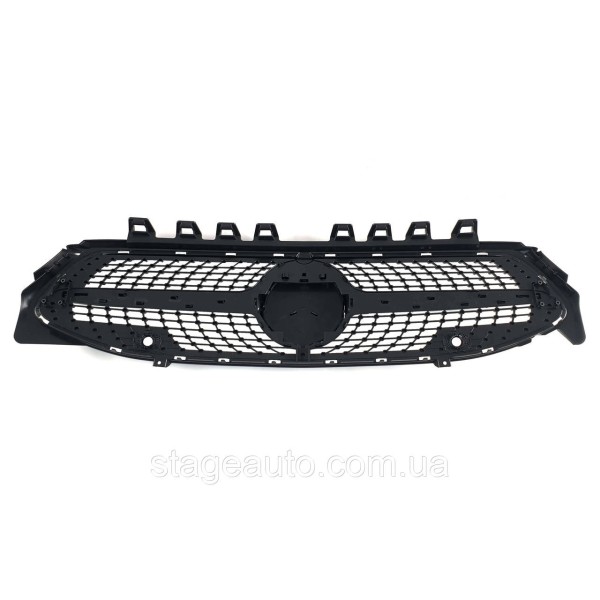 Решетка радиатора на Mercedes CLA-Class C118 2019-2022 года Diamond Black ( под камеру )