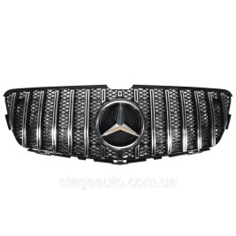 Решетка радиатора на Mercedes R-Class W251 2010-2017 год GT Chrome Black