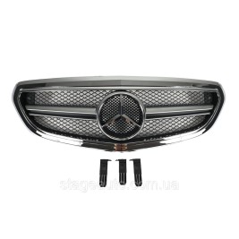 Решетка радиатора на Mercedes E-Class W212 2013-2016 год AMG стиль ( Хром ) Classic
