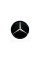 Логотип на Mercedes C-Class W205 2014-2018 года ( муляж дистроника ) Черный с хром