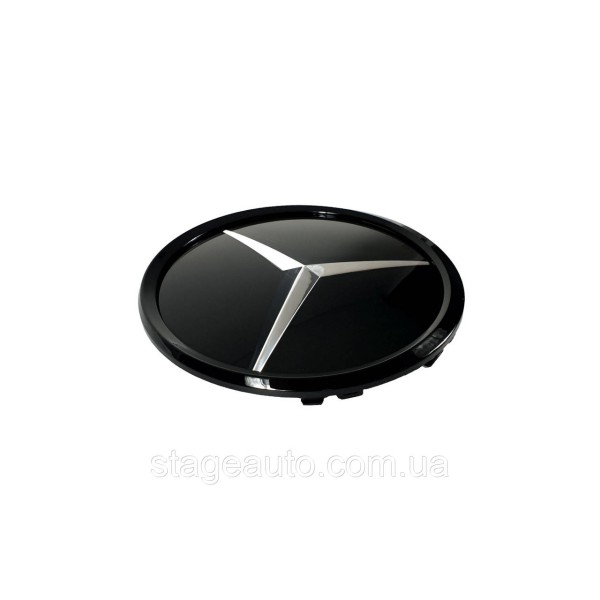Логотип на Mercedes C-Class W205 2014-2018 года ( муляж дистроника ) Черный с хром