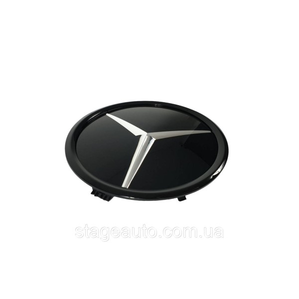 Логотип на Mercedes Vito / V-Class / Metris W447 2014-2019 года ( муляж дистроника ) Черный с хром