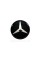 Логотип на Mercedes GLS-Class X166 2015-2019 года ( муляж дистроника ) Черный с хром