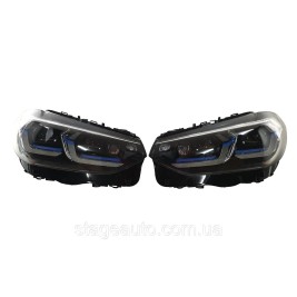 Передние фары Full Led Adaptive на BMW X3 / X4 G01 / G02 2018-2021 года ( апгрейд в LCI Laser )