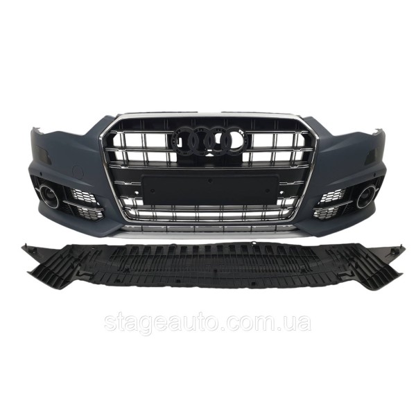 Передній бампер для Audi A6 C7 2014-2018 року ( стиль S6 )