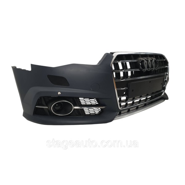 Передній бампер для Audi A6 C7 2014-2018 року ( стиль S6 )