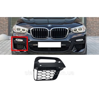 Решітка в бампер (RH) для BMW X3 G01 / X4 G02 (M-Paket) 51118098830
