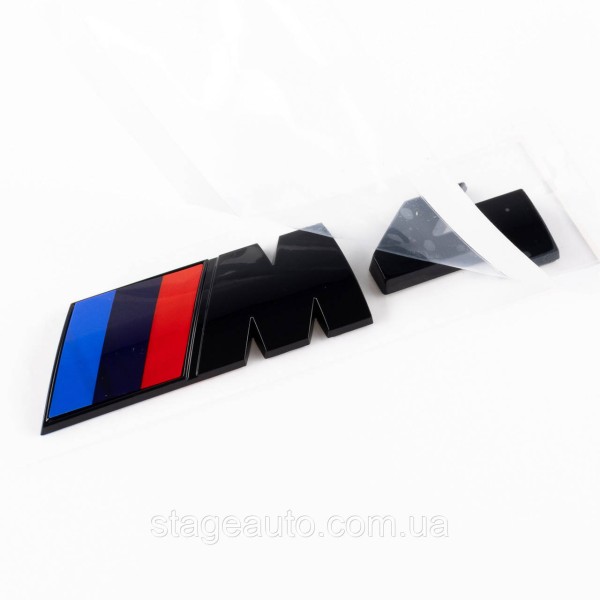Metal emblem (logo) M 4 BMW (BMW) nameplate on the trunk Black 8.9 x 2.9 cm
