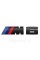 Металлическая эмблема (логотип) M 6 BMW (БМВ) шильдик на багажник Черный 8.9 x 2.9см