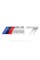 Металлическая эмблема (логотип) M 7 BMW (БМВ) шильдик на багажник Хром 8.9 x 2.9см