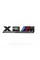 Металлическая эмблема (логотип) X2M COMPETITION BMW (БМВ) шильдик на багажник Черный 17 x 3.7см