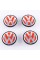 Колпачки для дисков Volkswagen 65мм 3B7 601 171 Заглушки в диски Фольксваген 3B7601171 VW 65/56мм