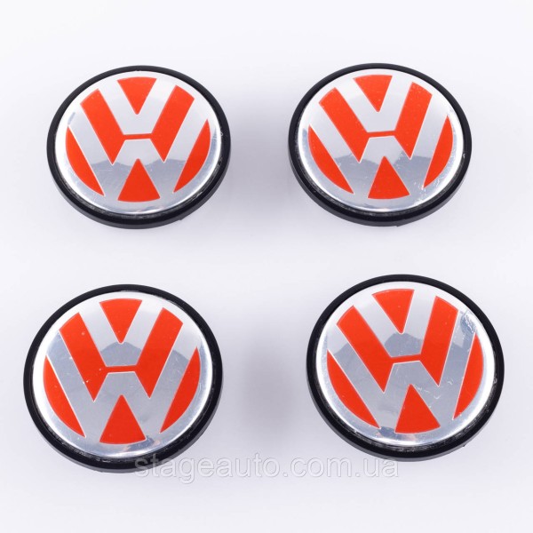 Колпачки для дисков Volkswagen 65мм 3B7 601 171 Заглушки в диски Фольксваген 3B7601171 VW 65/56мм