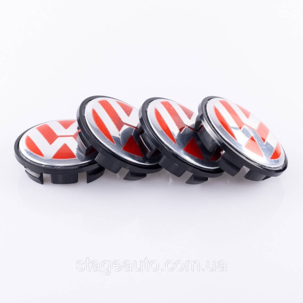 Колпачки для дисков Volkswagen 65мм 3B7 601 171 Заглушки в диски Фольксваген 3B7601171 VW 65/56мм