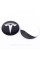 Наклейки на колпачки заглушки в диски TESLA Тесла 56 мм Черные 4 шт
