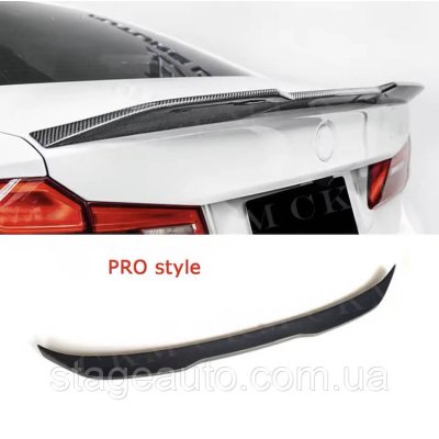Spoiler for BMW (BMW ) 5 series (G30) 2017-2023 in PRO style – black