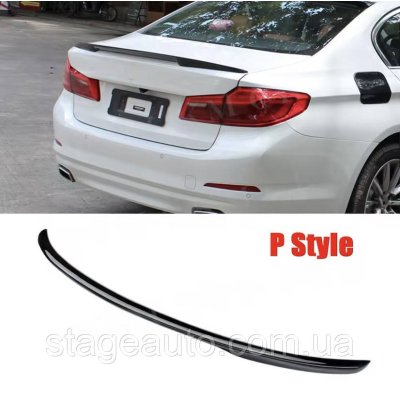 Spoiler for BMW (BMW ) 5 series (G30) 2017-2023 in Performance style – black