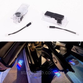 Проектор подсветка логотипа для дверей с логотипом BMW M БМВ M E90 F30 E60 F10 F01 E70 F15