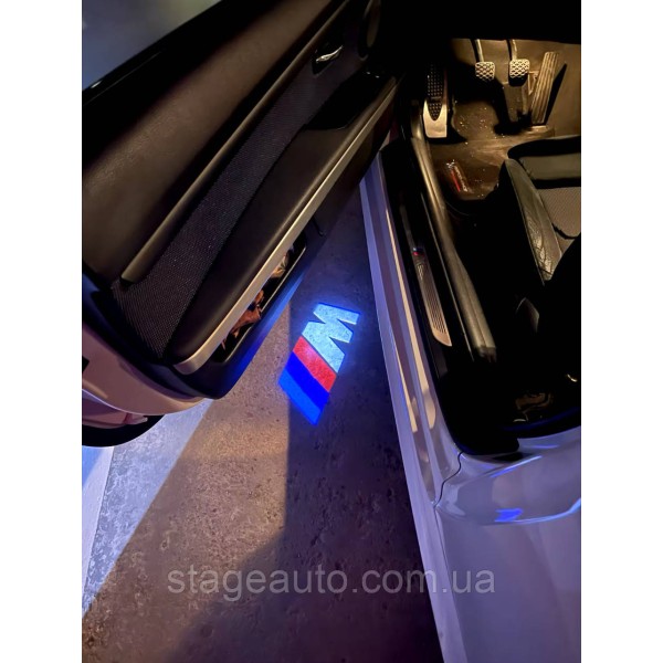 Проектор подсветка логотипа для дверей с логотипом BMW M БМВ M E90 F30 E60 F10 F01 E70 F15