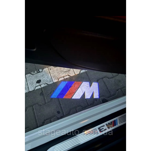 Проектор подсветка логотипа для дверей с логотипом BMW M БМВ M E90 F30 E60 F10 F01 E70 F15