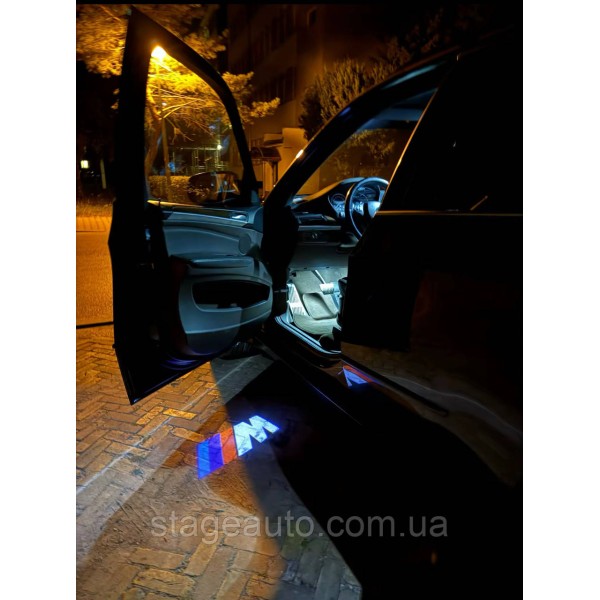 Проектор подсветка логотипа для дверей с логотипом BMW M БМВ M E90 F30 E60 F10 F01 E70 F15