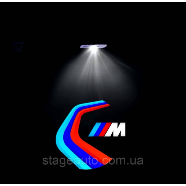 Проектор подсветка логотипа для дверей с логотипом BMW M БМВ M E90 F30 E60 F10 F01 E70 F15
