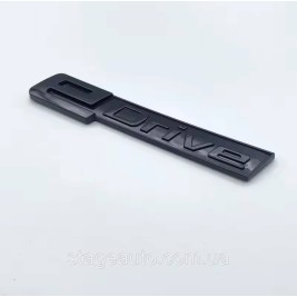 Эмблема (наклейка, шильдик) EDrive Е драйв BMW (БМВ) логотип (9,5 x 1.5 см) Черный